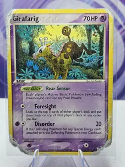 Girafarig 16/92 Rare EX Legend Maker Pokemon TCG Vintage HP HEAVILY DAMAGED - Image 1