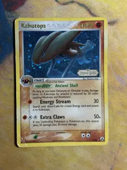 Kabutops 7/92 Ex Legend Maker Reverse Holo Rare Stamped Pokemon Card DMG - Image 2