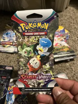 Pokemon Scarlet And Violet Base English Factory Sealed Booster Pack 10 Cards PWE - Image 1
