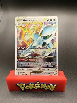 Pokemon Arceus VSTAR 123/172 Gamestop UPC Exclusive Metal Card NM - Image 1
