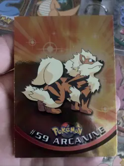 Topps TCG Pokemon Blue Logo 1st Edition #59 Arcanine Holo Foil Tv Animation - Image 1