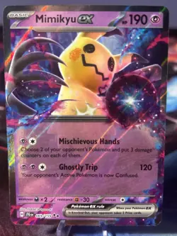 2025 POKEMON JTG EN-JOURNEY TOGETHER 069/159 MIMIKYU EX NM/M - Image 1