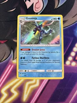 Greninja 9/18 Pokemon TCG Sun & Moon: Detective Pikachu Holo Rare VLP - Image 1
