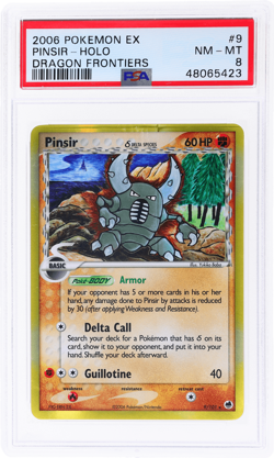 2006 Pokemon Ex Dragon Frontiers Pinsir Holo #9 PSA 8 - Image 1