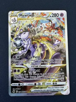 Pokemon TCG: Mewtwo VSTAR GG44/GG70 Crown Zenith: Galarian Gallery Holo - NM - Image 1