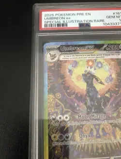 2025 POKEMON PRE EN-PRISMATIC EVOLUTIONS #161 UMBREON EX PSA 10 - Image 5