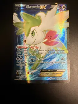Shaymin EX 106/108 Textured Full Art Pokemon Card - LP - Image 2