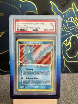 2006 POKEMON EX DRAGON FRONTIERS GOLD STAR #101 MEW-HOLO PSA 3 - Image 1