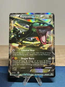 Rayquaza EX Ultra Rare Holo BW Dragons Exalted 85/124 Pokemon Card - Image 1