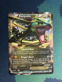 Rayquaza EX Ultra Rare Holo BW Dragons Exalted 85/124 Pokemon Card - Image 2