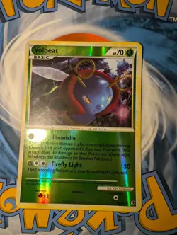 VOLBEAT 82/102 - REVERSE HOLO - COMMON - TRIUMPHANT - 2010 Pokemon Card - NM - Image 1