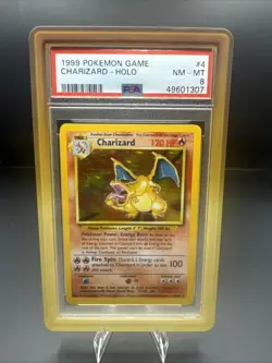 1999 Pokemon Base Set Unlimited Charizard Holo PSA-8 - Image 1