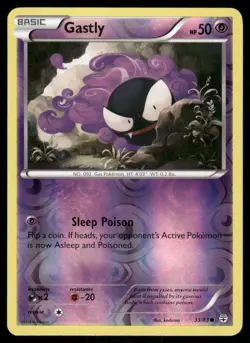 Pokemon Cards Gastly 33/83 Reverse Holo Generations NM - Image 1