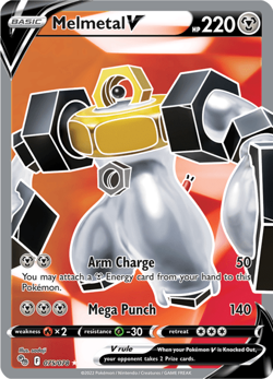 Melmetal V Full Art 075/078 Ultra Rare Pokemon GO Set Pokemon TCG NM - Image 1