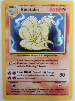 HOLO Ninetales 12/102 - NM / M - 1999 Base Pokemon Card - $2 Combined Shipping - Image 1