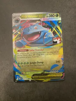 MEGA VENUSAUR ex PLAY! Pokemon Stamped Prize Pack Series 8 Promo Card NM 🌺 - Image 1