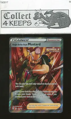 Pokemon TCG Battle Styles 163/163 Single Strike Style Mustard Full Art Near Mint - Image 1