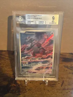 Pokemon 2023 Groudon Holo Scarlet & Violet Paradox Rift 199/182 - Image 1