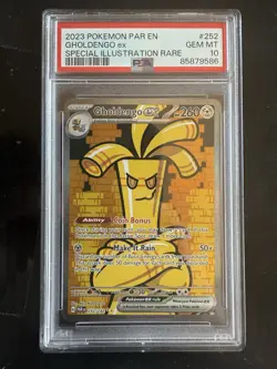 Pokemon Special Illustration Rare Gholdengo ex 252/182 Paradox Rift Holo PSA 10 - Image 1
