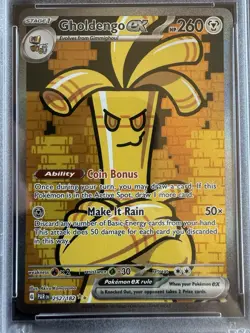 Pokemon Special Illustration Rare Gholdengo ex 252/182 Paradox Rift Holo PSA 10 - Image 2