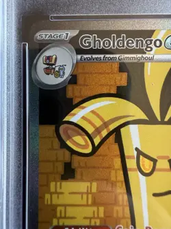 Pokemon Special Illustration Rare Gholdengo ex 252/182 Paradox Rift Holo PSA 10 - Image 3
