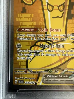 Pokemon Special Illustration Rare Gholdengo ex 252/182 Paradox Rift Holo PSA 10 - Image 5