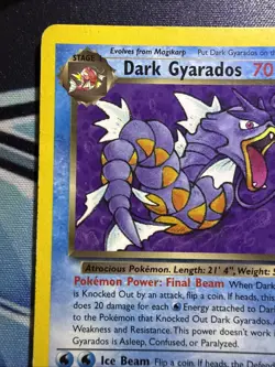 Dark Gyarados #25/82 - Pokemon Team Rocket Set - Unlimited Non Holo Rare - Image 2