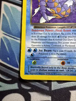 Dark Gyarados #25/82 - Pokemon Team Rocket Set - Unlimited Non Holo Rare - Image 5