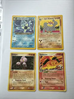 Lot Of (4) Pokemon Base Rare Cards- Unseen Forces, Neo Destiny Played - Image 1