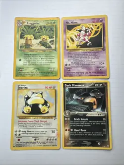 Lot Of (4) Pokemon Base Rare Cards Southern Island, Jungle, Base Set 2, TRR - Image 1