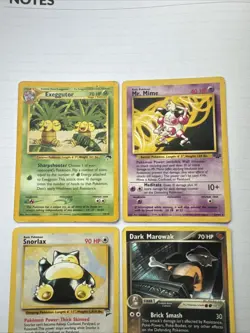 Lot Of (4) Pokemon Base Rare Cards Southern Island, Jungle, Base Set 2, TRR - Image 3