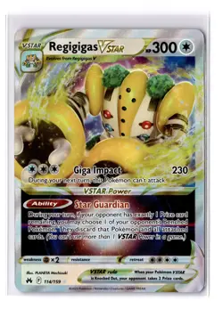 Regigigas VSTAR - 114/159 SWSH Crown Zenith Ultra Rare - NM - POKEMON TCG - Image 1