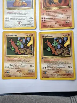 Lot Of (5) Pokemon Base Rare Cards From Fossil & Neo Revelation Played - Image 2