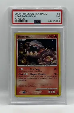 Heatran PSA 7 2009 Pokemon Platinum 3/99 Arceus - Image 1