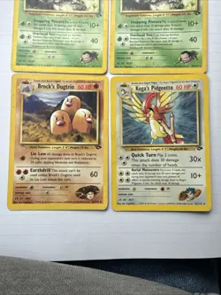 Lot Of (5) Pokemon Gym Challenge Base Rare Cards Played - Image 2