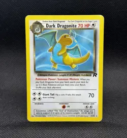 Dark Dragonite Non Holo Rare 22/82 Vintage Pokemon TCG 2000 Team Rocket - Image 1
