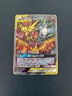 Pokemon Moltres Zapdos Articuno GX SM210 Promo Holo Tag Team Card Near Mint - Image 2