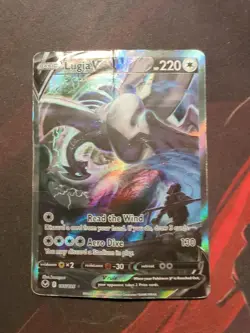 Pokemon Lugia v Alt Art TCG Card Silver Tempest SWSH Ultra Rare 186/195 - Image 1