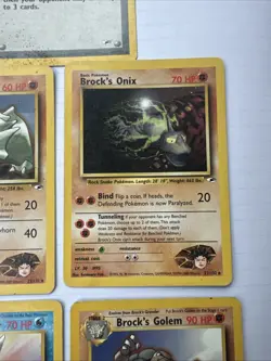 Lot Of (5) Pokemon Gym Heroes Base Rare Cards Played Rare - Image 4