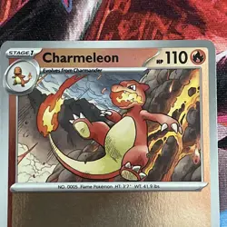 Pokemon TCG Mega Evolution Phantasmal Flames Charmeleon 012/094 Reverse Holo NM - Image 3