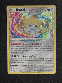 Pokemon TCG Sword & Shield Jirachi 119/185 Amazing Rare NM/MINT - Image 1