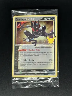 Pokemon: Greninja Gold Star SWSH144 SWSH: Sword & Shield Promo Card - Sealed! - Image 1