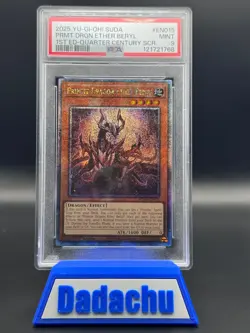 YU-GI-OH! SUDA-SUPREME DARKNESS #EN015 QCR PRIMITE DRAGON ETHER BERYL PSA 9 - Image 1