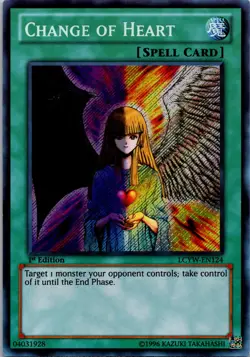Change of Heart LCYW-EN124 Secret Rare 1st Ed NM Yu-Gi-Oh! - Image 1