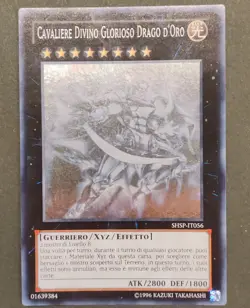 Yu-Gi-Oh Cavaliere Divino Glorioso Drago D'oro Rara GHOST - Image 1