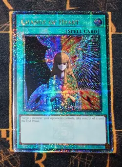 YUGIOH Change of Heart (RA01-EN050) Quarter Century Secret Rare 1st Edition NM - Image 1