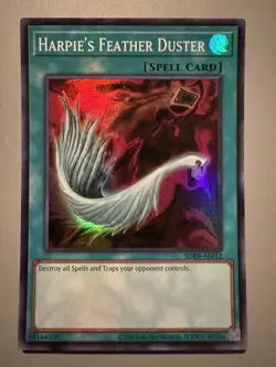 YUGIOH HARPIE'S FEATHER DUSTER ASIA ENGLISH EDITION SDRB-AEP12 SUPER RARE - Image 1