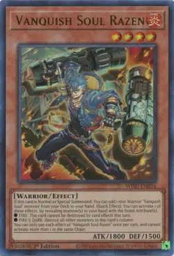 Yugioh Vanquish Soul Razen WISU-EN016 Ultra Rare 1st Edition Near Mint NM - Image 1