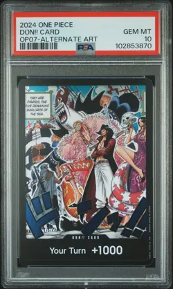 One Piece OP07 500 Years in the Future Don!! Card Alt Art PSA 10 - Image 1