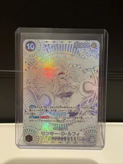 One Piece TCG OP-11 Japanese Monkey D Luffy OP05-119 SEC. Silver 3rd Anniversary - Image 1